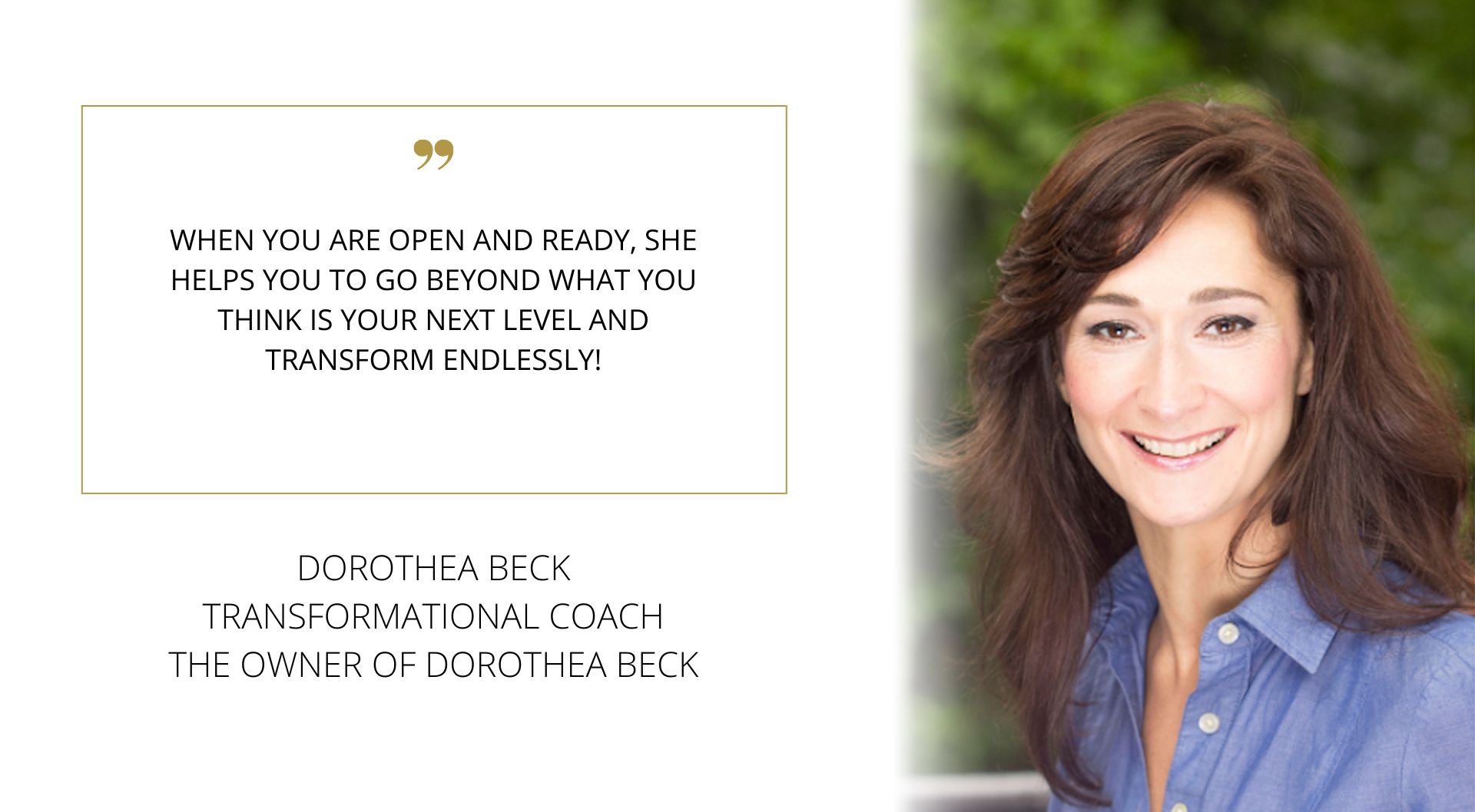 Renia M Orr services testimonials Dorothea Beck